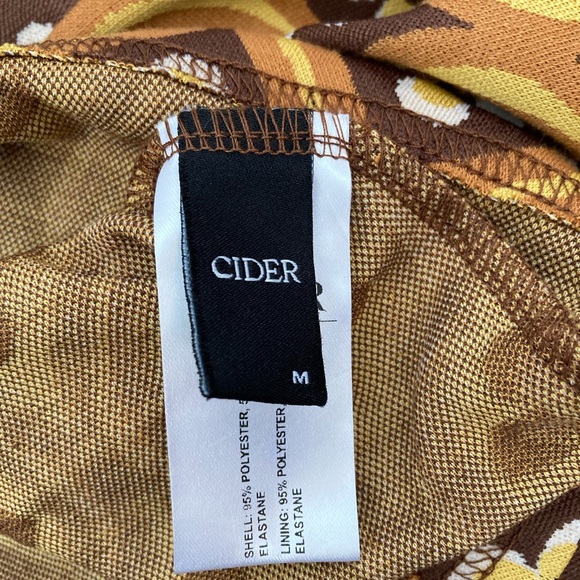 Cider Brown and Yellow Geometric Mini Dress - Picture 2 of 2